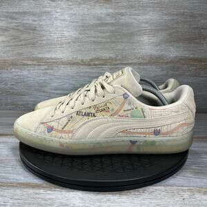 Puma  Mens Atlanta Map Special Edition Suede Sneakers Size 10.5